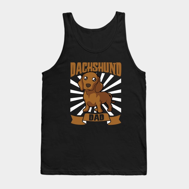 Dachshund Dad - Dachshund Tank Top by Modern Medieval Design